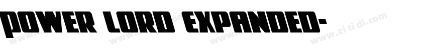 Power Lord Expanded字体转换